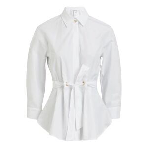 MaxMara White Blouse with Tie Waist